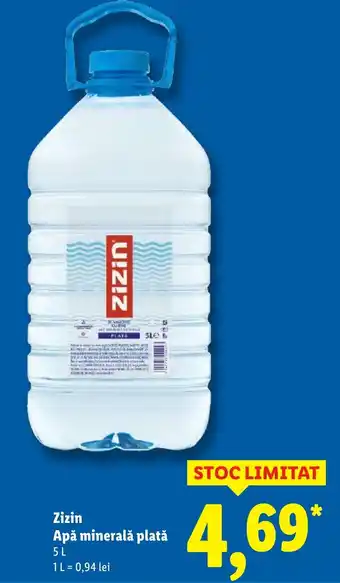 Lidl Zizin Apă minerală plată Ofertă