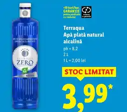 Lidl Terraqua Apǎ plată natural alcalinǎ Ofertă