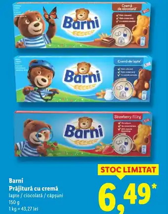 Lidl Barni Prăjitură cu cremă Ofertă