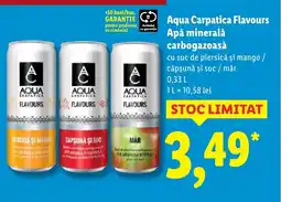 Lidl Aqua Carpatica Flavours Apă minerală carbogazoasă Ofertă