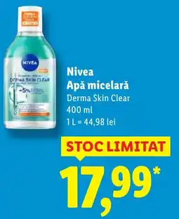 Lidl NIVEA Apă micelară Ofertă
