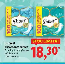 Lidl Discreet Absorbante zilnice Ofertă