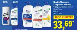 Lidl Head & Shoulders Șampon cu pompiţă Ofertă