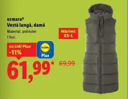 Lidl EsmaraⓇ Vestă lungă, damă Ofertă