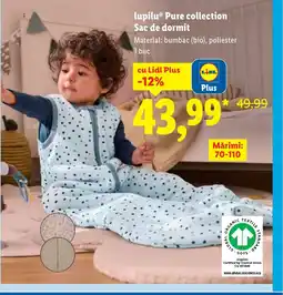 Lidl Lupilu® Pure collection Sac de dormit Ofertă