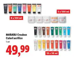 Lidl MARABU Creabox Culori acrilice Ofertă
