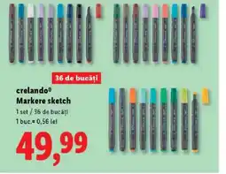 Lidl Crelando® Markere sketch Ofertă