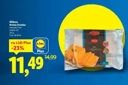 Lidl Milbona Brânză Cheddar Ofertă