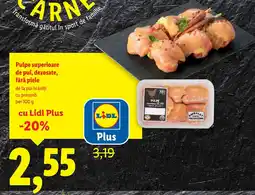 Lidl Pulpe superioare de pui, dezosate, fără piele Ofertă