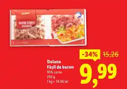 Lidl Dulano Fâşii de bacon Ofertă