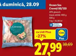 Lidl Ocean Sea Creveţi 80/120 Ofertă
