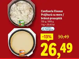 Lidl Confiserie Firenze Prăjitură cu mere / brânză proaspătă Ofertă