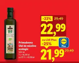 Lidl Primadonna Ulei de măsline ecologic Ofertă