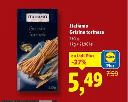 Lidl ITALIAMO Grisine torineze Ofertă