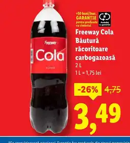 Lidl Freeway Cola Băutură răcoritoare carbogazoasă Ofertă