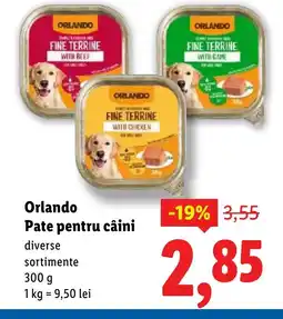 Lidl ORLANDO Pate pentru câini Ofertă