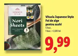 Lidl Vitasia Japanese Style Foi de alge pentru sushi Ofertă