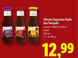 Lidl Vitasia Japanese Style Sos Teriyaki Ofertă