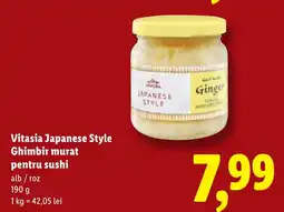 Lidl Vitasia Japanese Style Ghimbir murat pentru sushi Ofertă