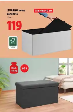 Lidl LIVARNO HOME Banchetă Ofertă