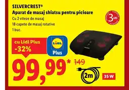 Lidl SILVERCRESTⓇ Aparat de masaj shiatsu pentru picioare Ofertă