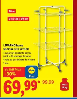 Lidl LIVARNO HOME Uscător rufe vertical Ofertă