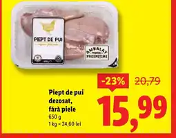 Lidl Piept de pui dezosat, fără piele Ofertă
