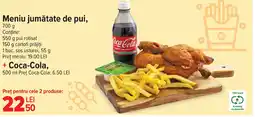 Carrefour Meniu jumătate de pui + Coca-Cola Ofertă