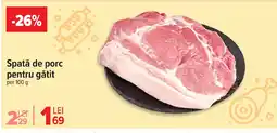 Carrefour Spată de porc pentru gătit Ofertă