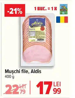 Carrefour Muşchi file, Aldis Ofertă