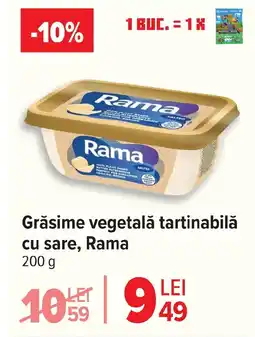 Carrefour Grăsime vegetală tartinabilă cu sare, Rama Ofertă