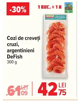 Carrefour Cozi de creveţi cruzi, argentinieni DeFish Ofertă