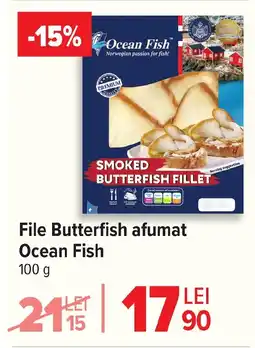 Carrefour File Butterfish afumat Ocean Fish Ofertă