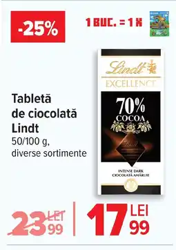 Carrefour Tabletǎ de ciocolată Lindt Ofertă