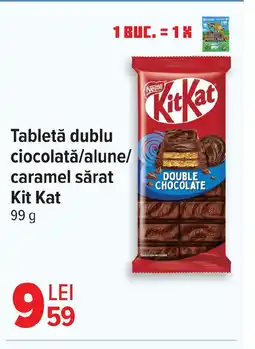 Carrefour Tabletă dublu ciocolată/alune/ caramel sărat Kit Kat Ofertă