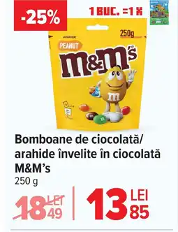 Carrefour Bomboane de ciocolată/ arahide învelite în ciocolată M&M'S Ofertă