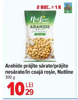 Carrefour Arahide prăjite sărate/prăjite nesărate/în coajă roşie, Nutline Ofertă