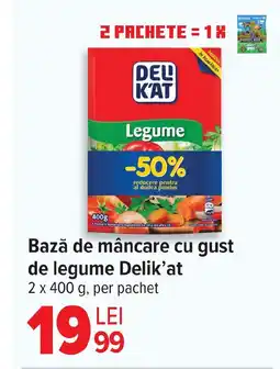 Carrefour Bază de mâncare cu gust de legume Delik'at Ofertă