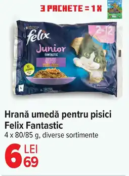 Carrefour Hrană umedă pentru pisici Felix Fantastic Ofertă