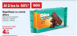 Carrefour Napolitane cu cremă Alfers Ofertă