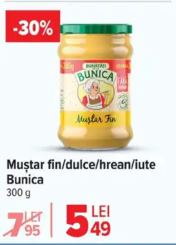 Carrefour Muştar fin/dulce/hrean/iute Bunica Ofertă