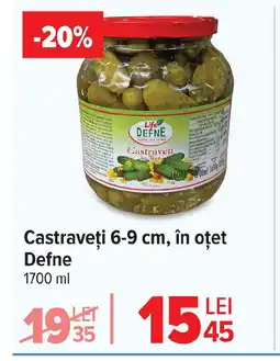 Carrefour Castraveţi 6-9 cm, în oțet Defne Ofertă