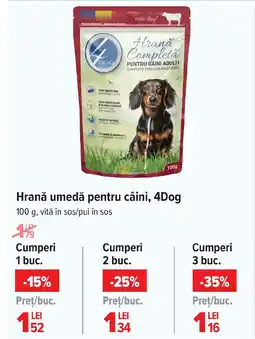 Carrefour Hrană umedă pentru câini, 4Dog Ofertă