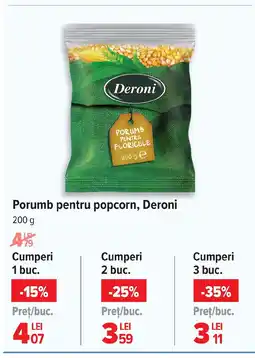 Carrefour Porumb pentru popcorn, Deroni Ofertă