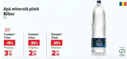 Carrefour Apă minerală plată Bilbor Ofertă