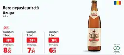 Carrefour Bere nepasteurizată Azuga Ofertă