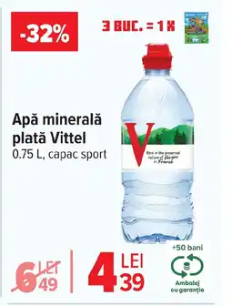Carrefour Apă minerală plată Vittel Ofertă