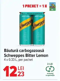 Carrefour Băutură carbogazoasă Schweppes Bitter Lemon Ofertă