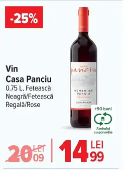 Carrefour Vin Casa Panciu Ofertă