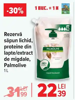 Carrefour Rezervă săpun lichid, proteine din lapte/extract de migdale, Palmolive Ofertă